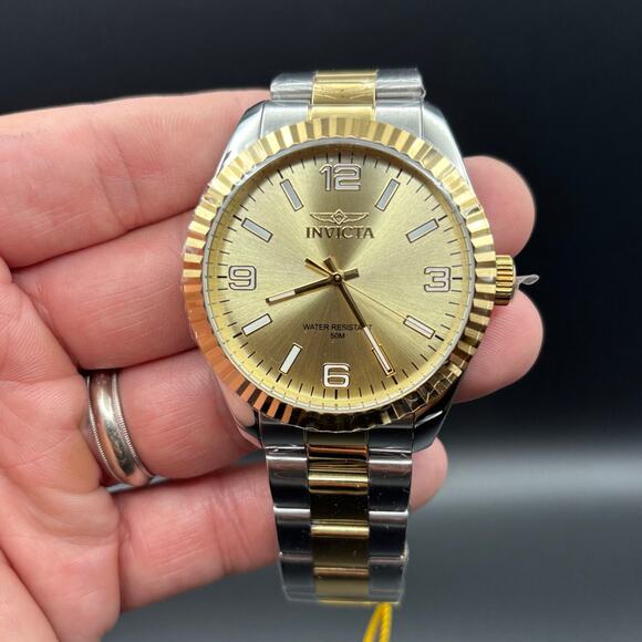 Invicta Specialty Stratford 47457 Mens 43mm Two-Tone Stainless Steel Quartz 50m - Picture 4 of 17